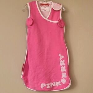 Organic cotton pink berry warm sleep sack